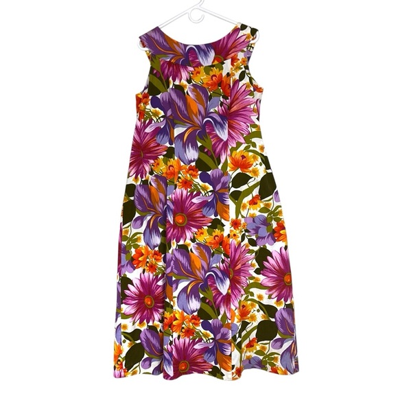 Vintage Alice Polynesian Floral Dress - Picture 1 of 9